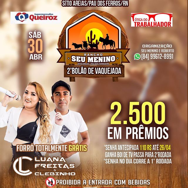 2º Bolão de Vaquejada do Rancho Seu Menino