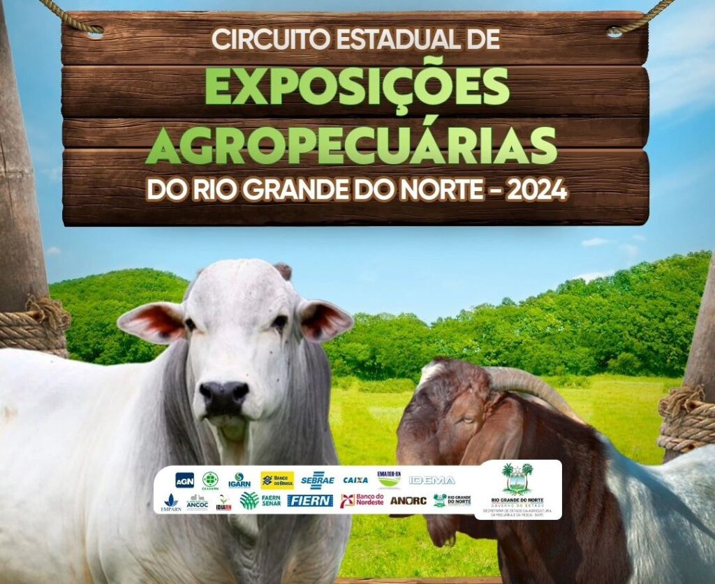 Programação do Circuito Estadual de Exposições Agropecuárias do RN 2024